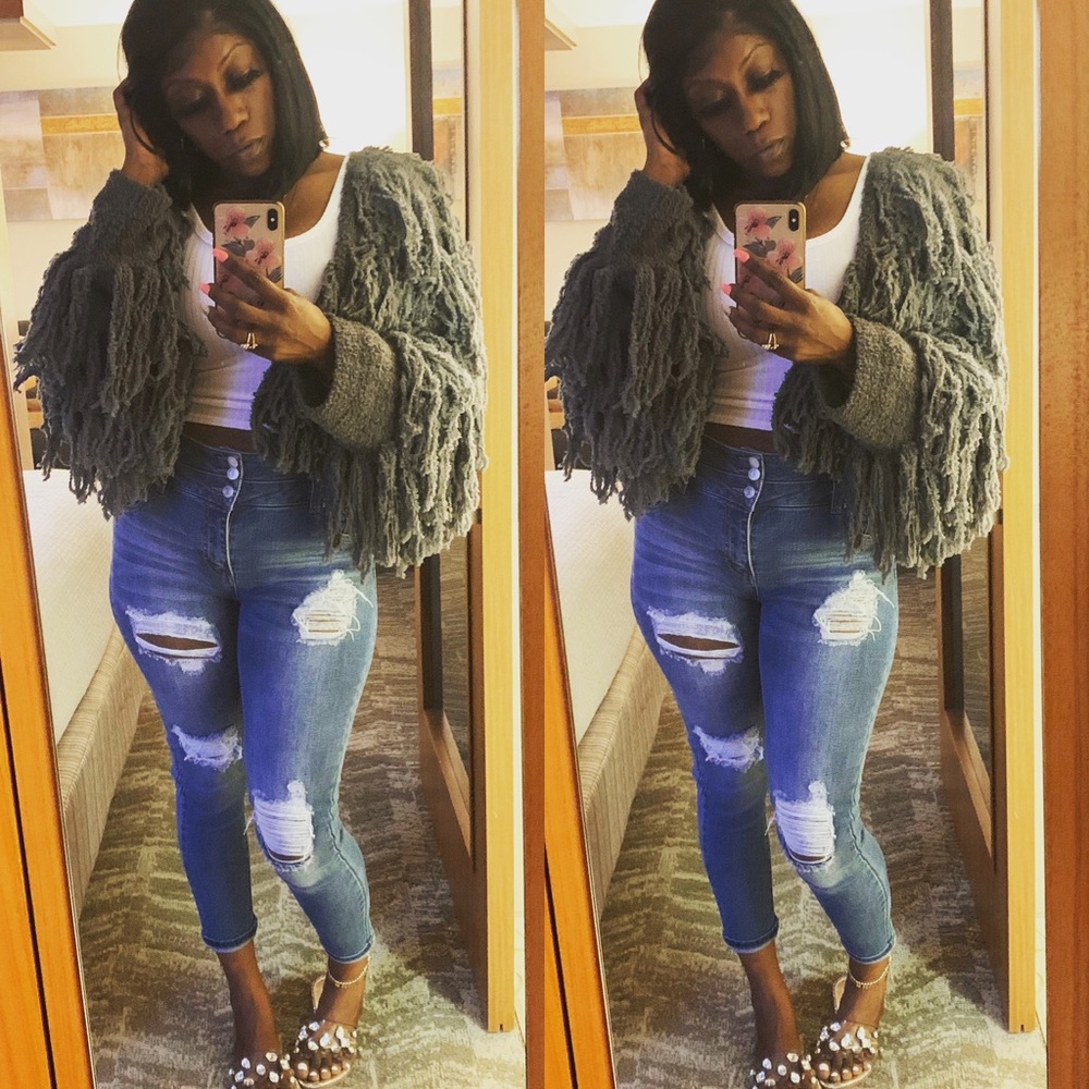 Olive Cuddle Buddy Crop Top Cardigan